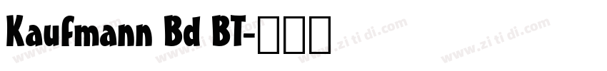 Kaufmann Bd BT字体转换